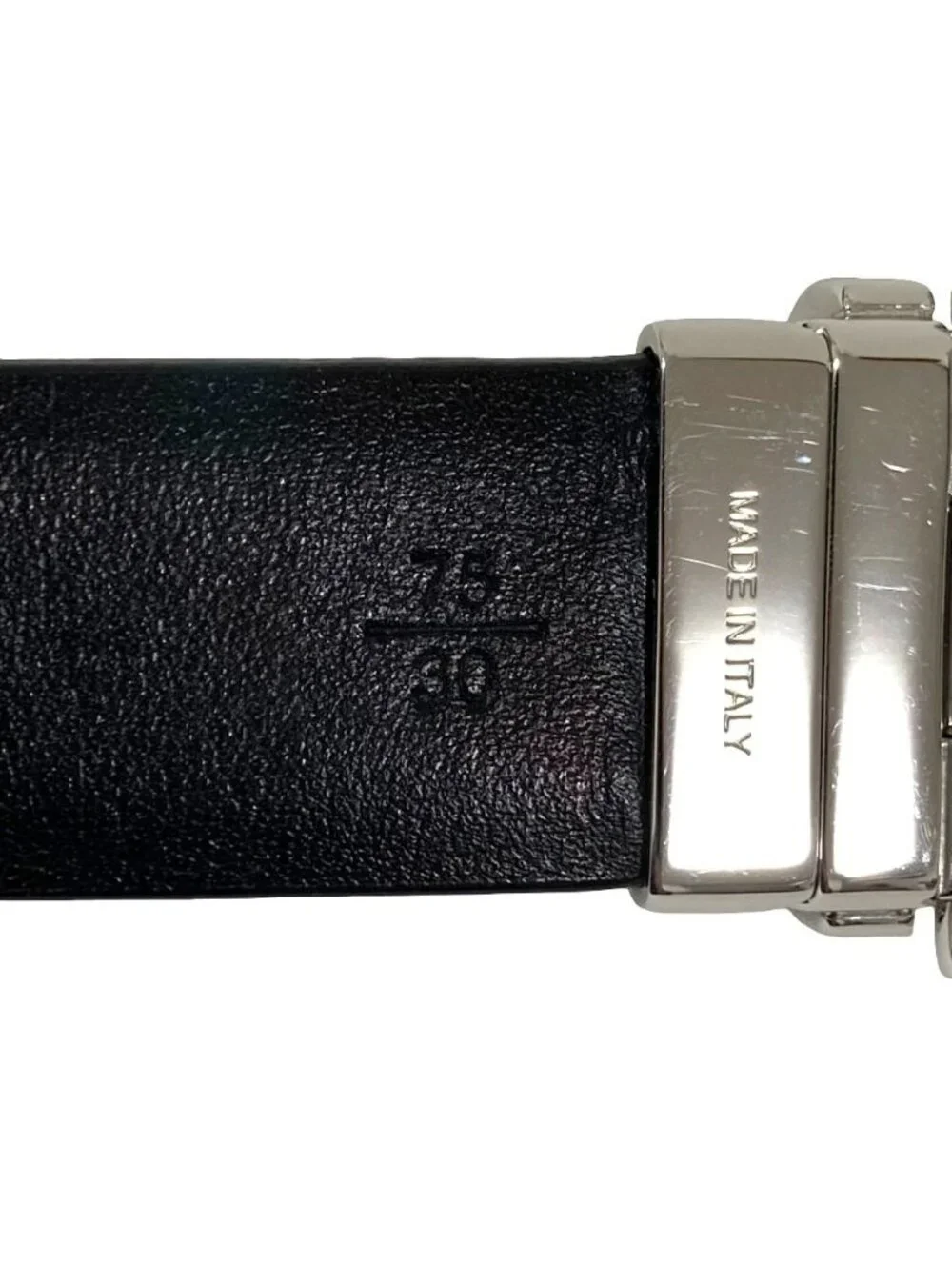 Prada Leather Belt Single Pin 75 Black